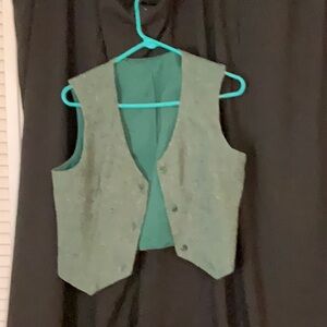 Green Button-Up Vest